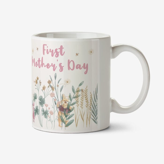 Cute Winnie The Pooh First Mothers Day Photo Upload Mug