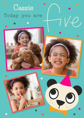 Scatterbrain Today You Are Five Birthday Card