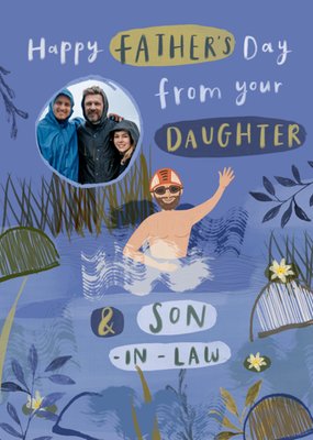 From Your Daughter And Son In law Photo Upload Father's Day Card