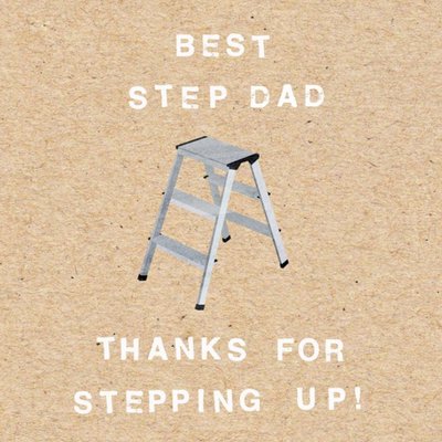 Funny Step Dad Father's Day Card