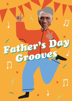 Trading Faces Father's Day Grooves Photo Upload Card