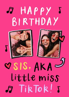 Sister Photo Upload Birthday Card