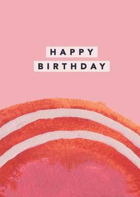 Abstract Positive Pattern Birthday Card By Joy Jen Studio