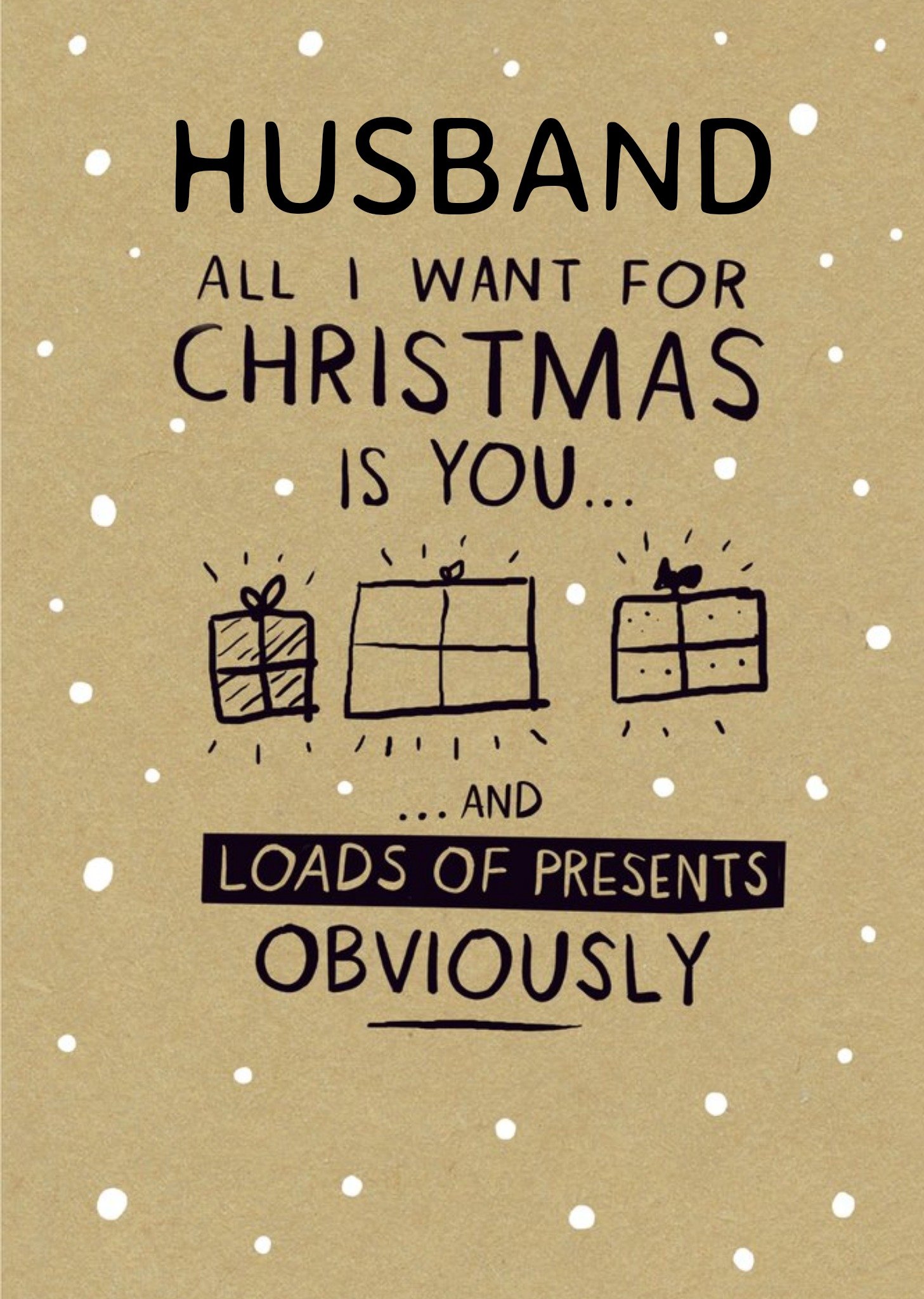 Moonpig All I Wamt For Christmas Is You.. Christmas Card