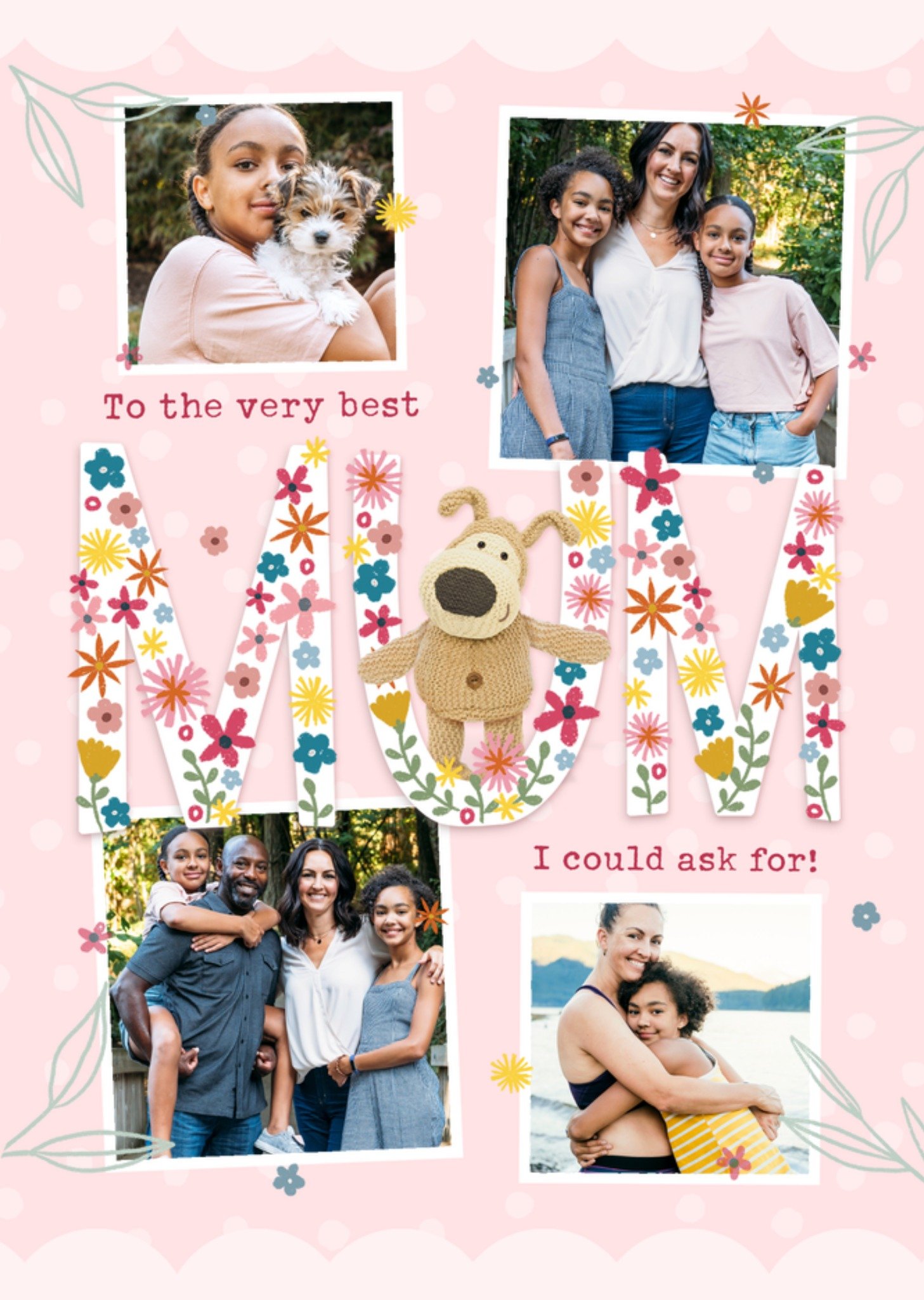 Boofle To The Very Best Mum Photo Upload Mother's Card