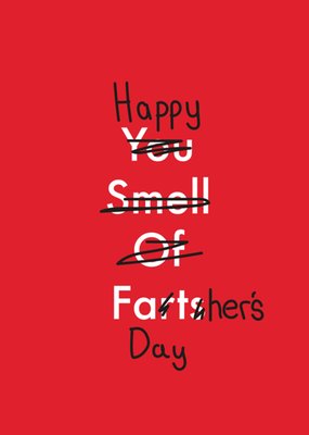 Happy Father’s Day Humour Typographic Card