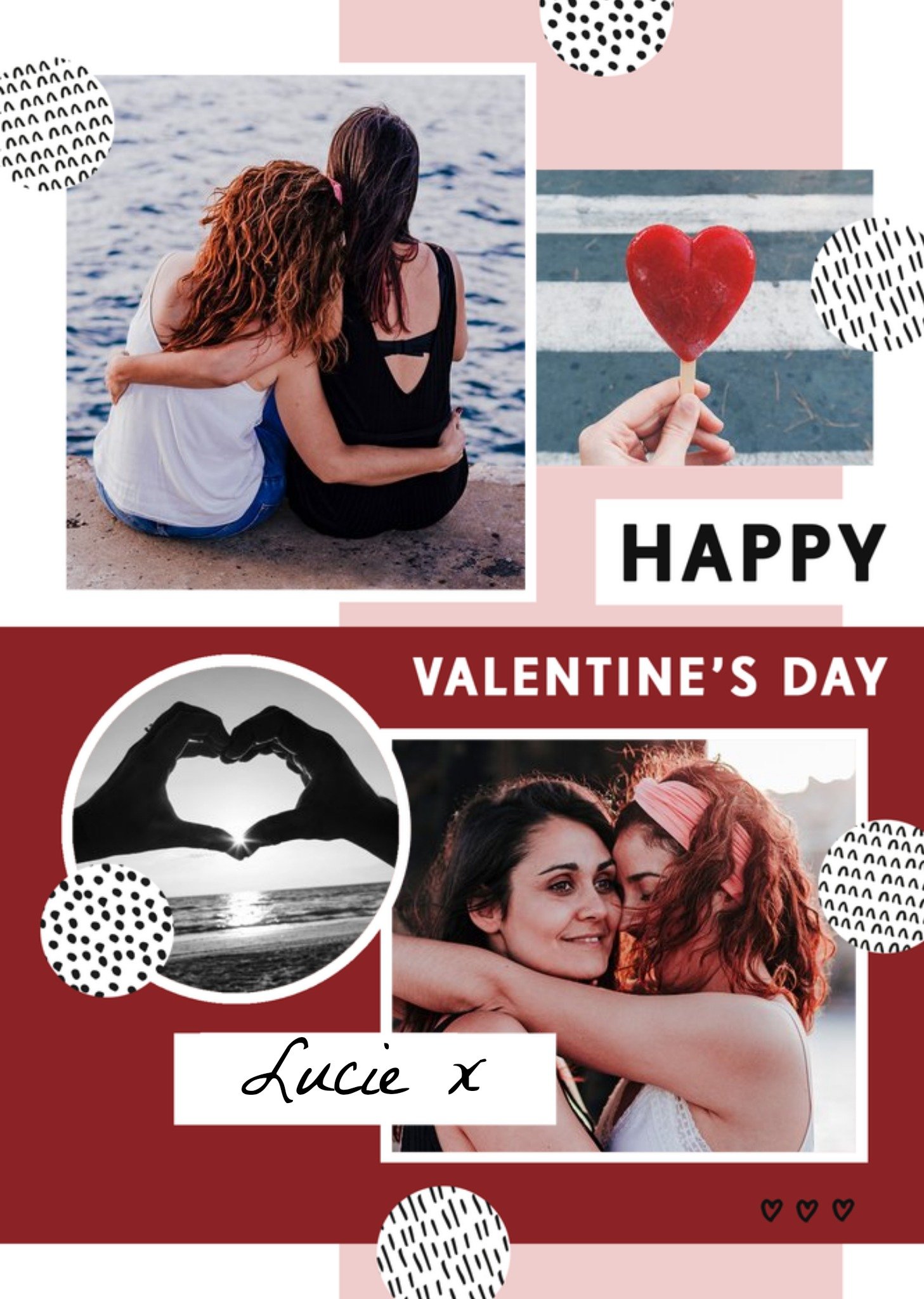 Moonpig Bougie Happy Valentine's Day Personalised Photo Upload Card