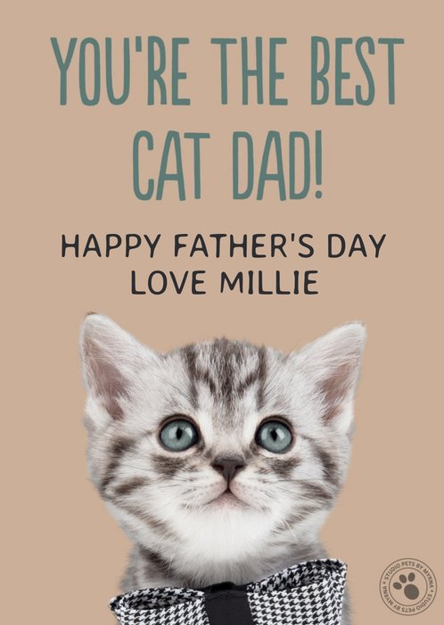 You Are The Best Cat Dad Card