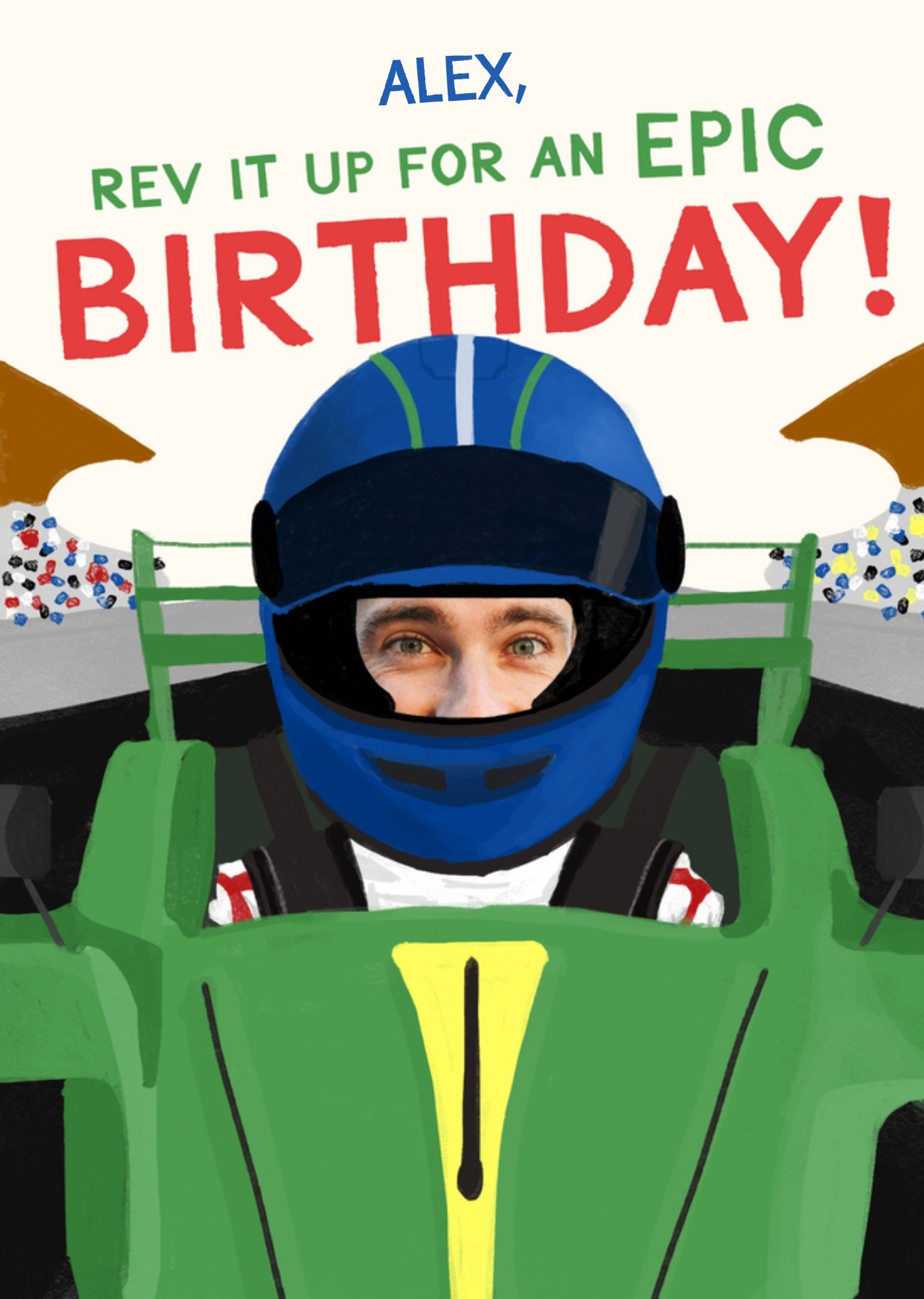 Moonpig Rev It Up Photo Upload Birthday Card