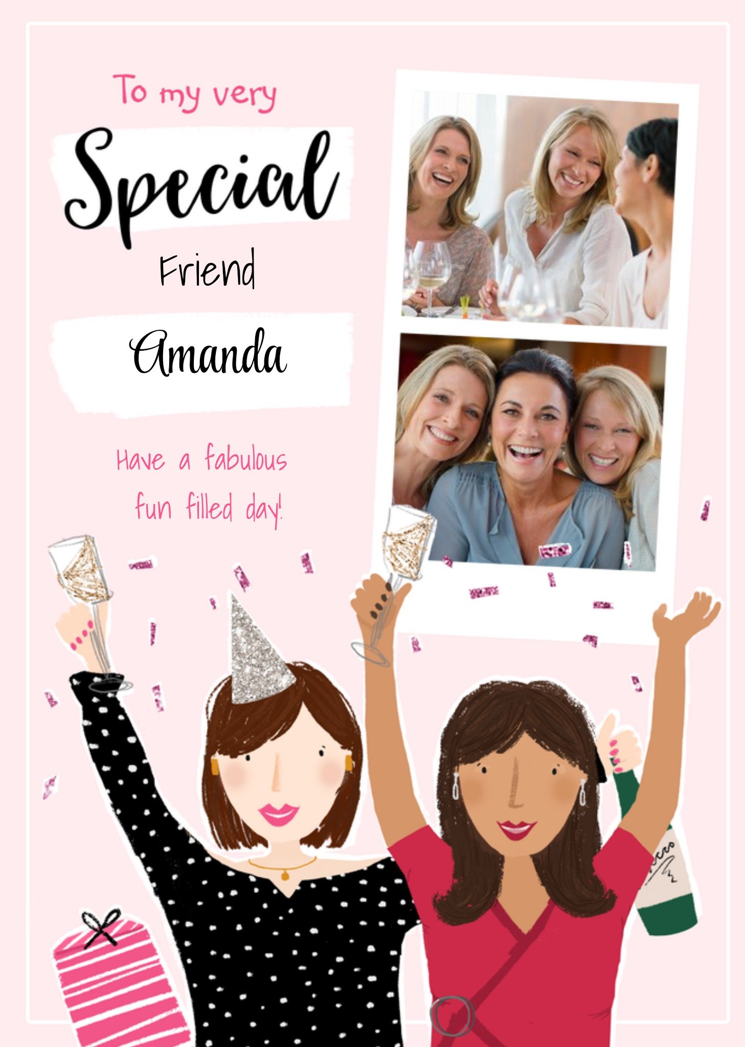 Moonpig Very Special Friend Photo Upload Birthday Card