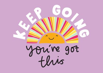 Keep Going You've Got This Motivational Postcard