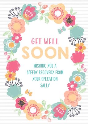 Personalised Get Well Soon After Your Operation Card