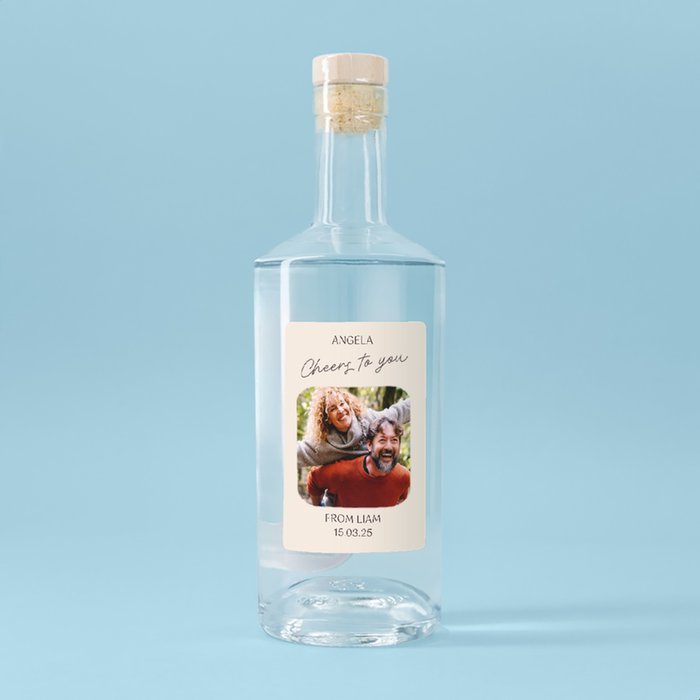 Personalised Photo Cheers To You Gin 70cl
