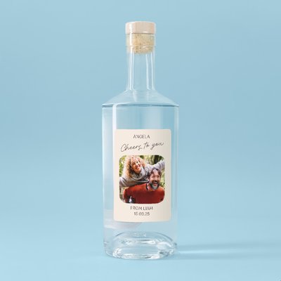 Personalised Photo Cheers To You Gin 70cl