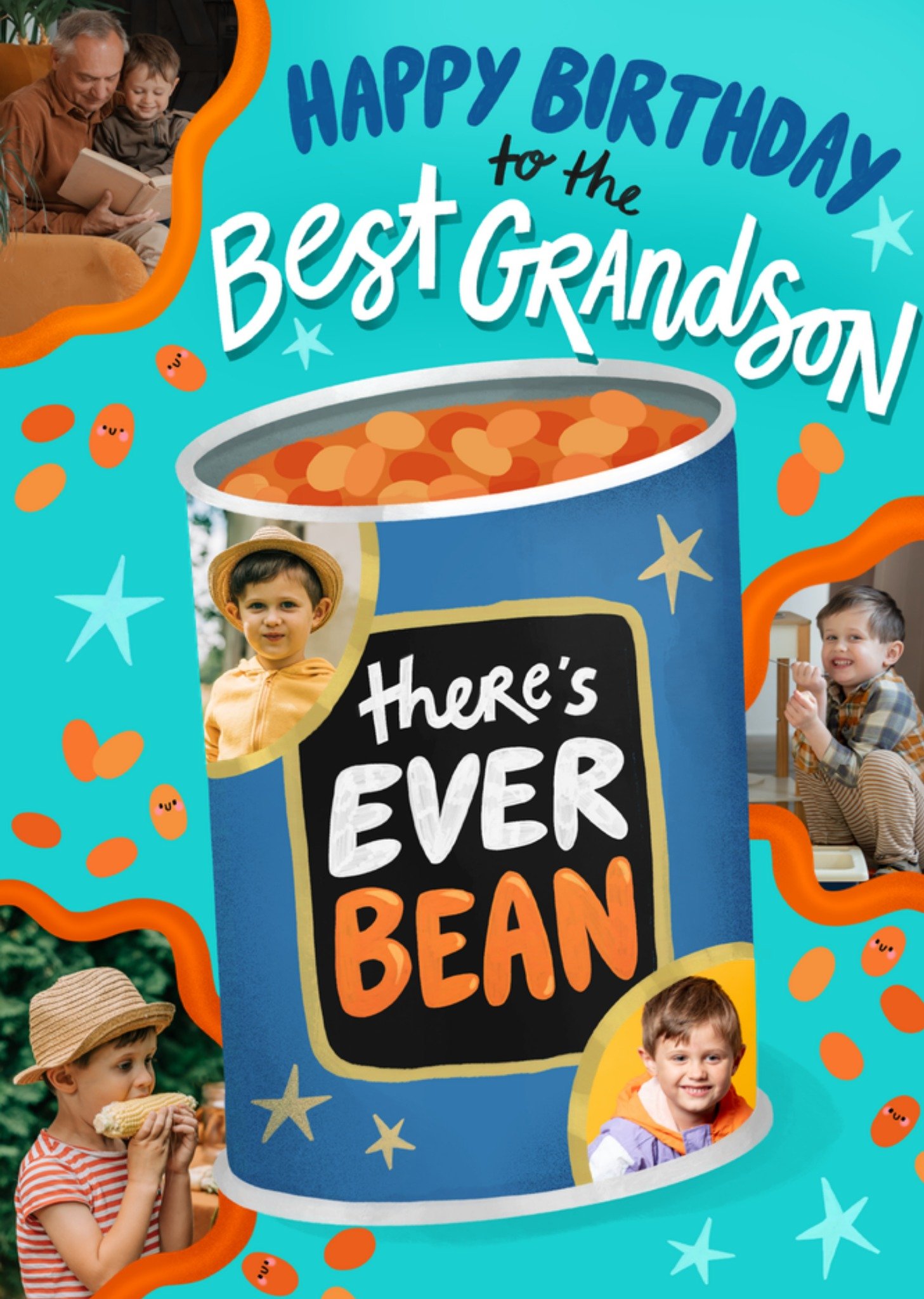 Moonpig Dream Big Happy Birthday To The Best Grandson ThereâS Ever Bean Illustrated