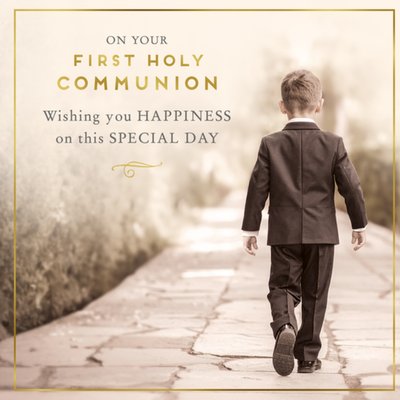On Your First Holy Communion Photography Card