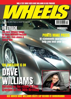 Wheels Magazine Personalised Photo Card