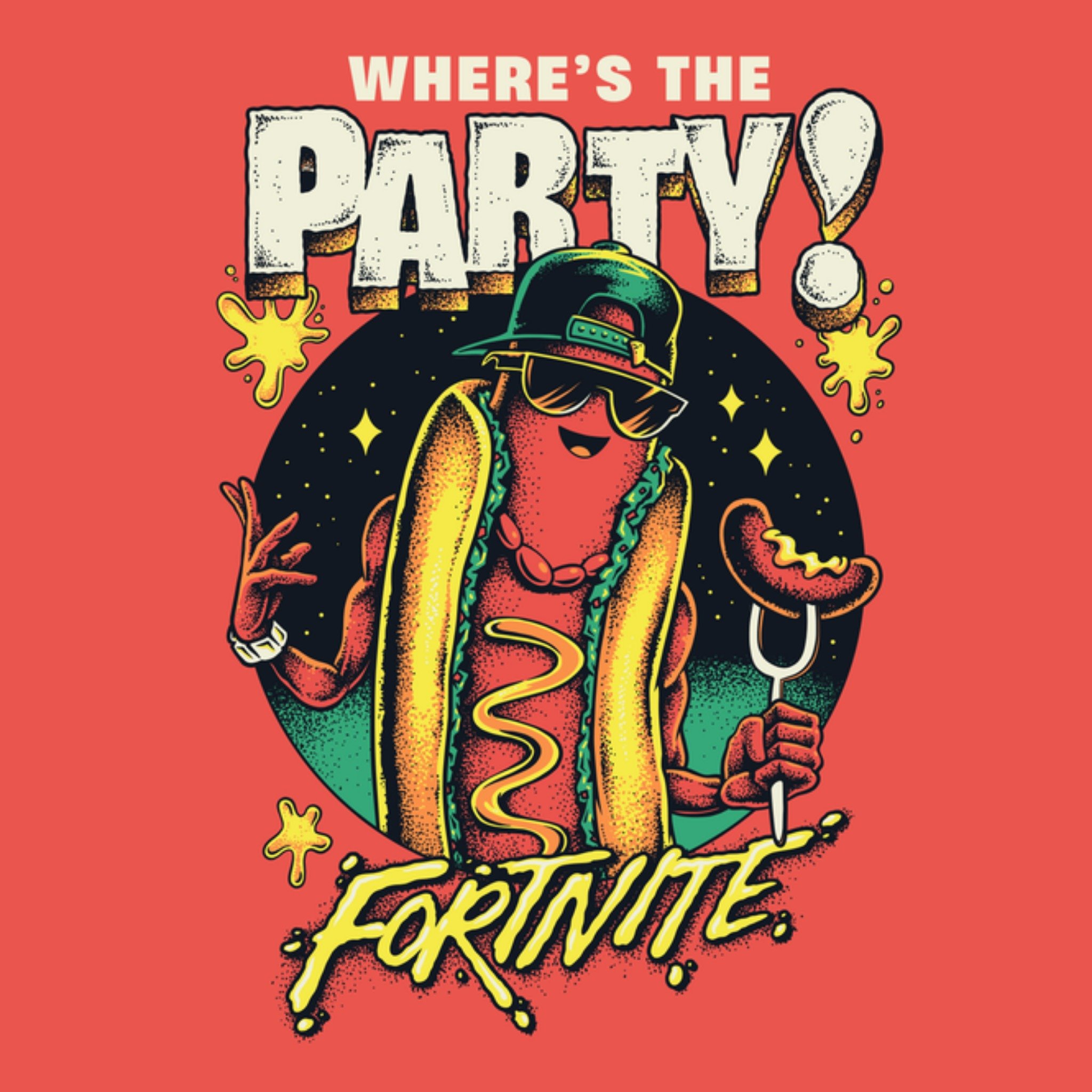 Moonpig Fortnite Where's The Party Character Illustrated Birthday Card