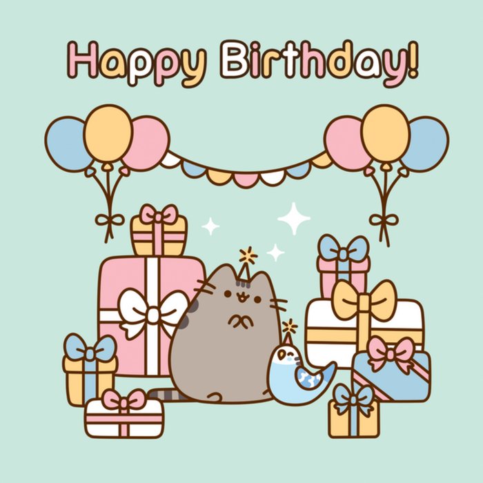 Pusheen The Cat Birthday Card | Moonpig
