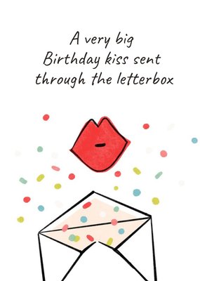 A Very Big Birthday Kiss Card