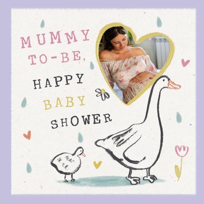 Mummy To Be Photo Upload Baby Shower Card 