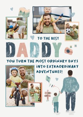 To The Best Daddy Photo Upload Card