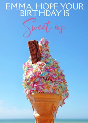 Harmonia Ice Cream Sweet Cute Food Birthday Australia Card