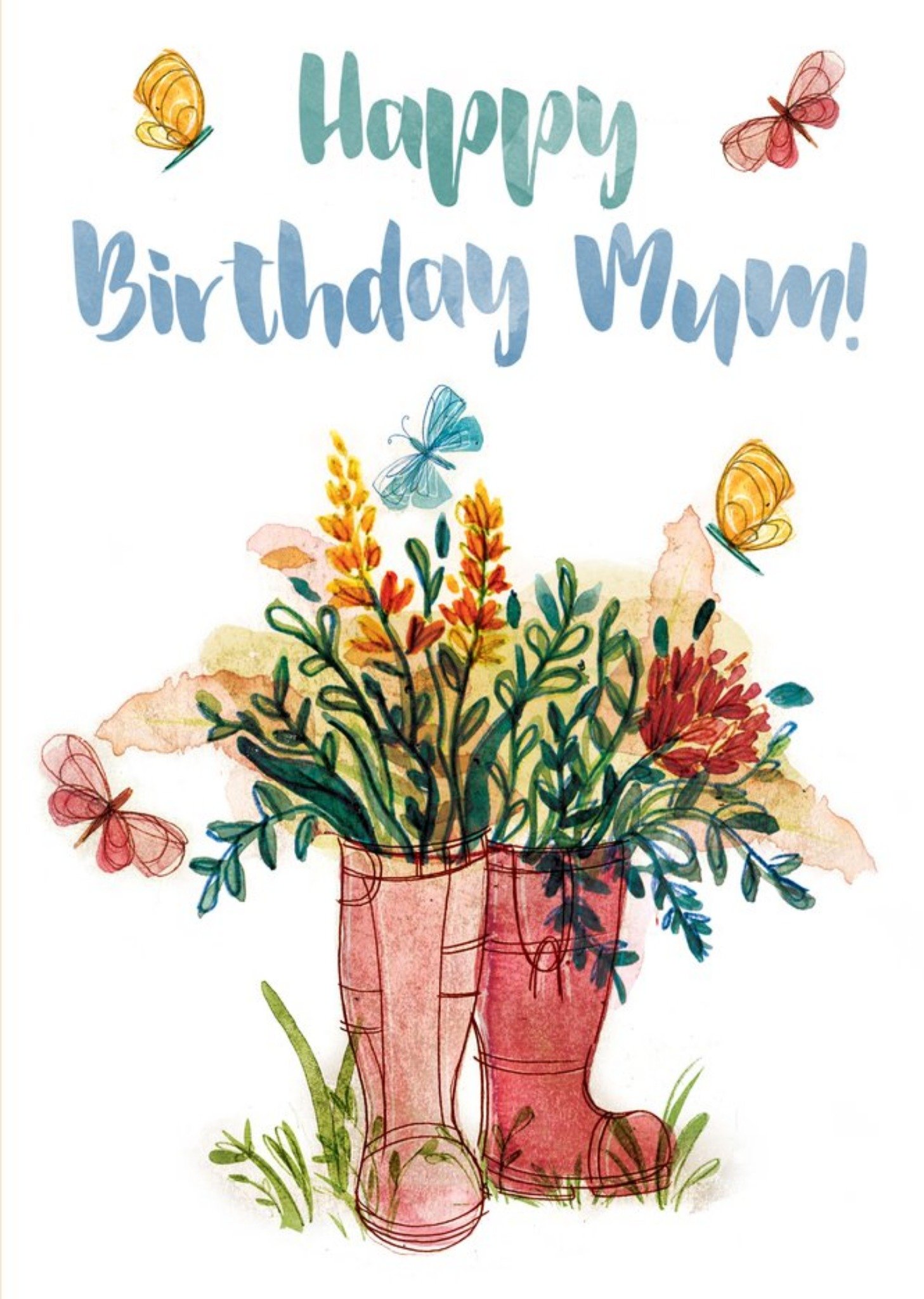 Moonpig Mum Birthday Card - Flowers - Gardening