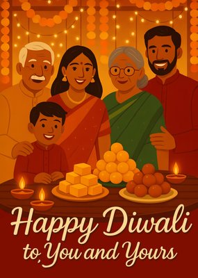 Happy Diwali To You And Yours Diwali Card