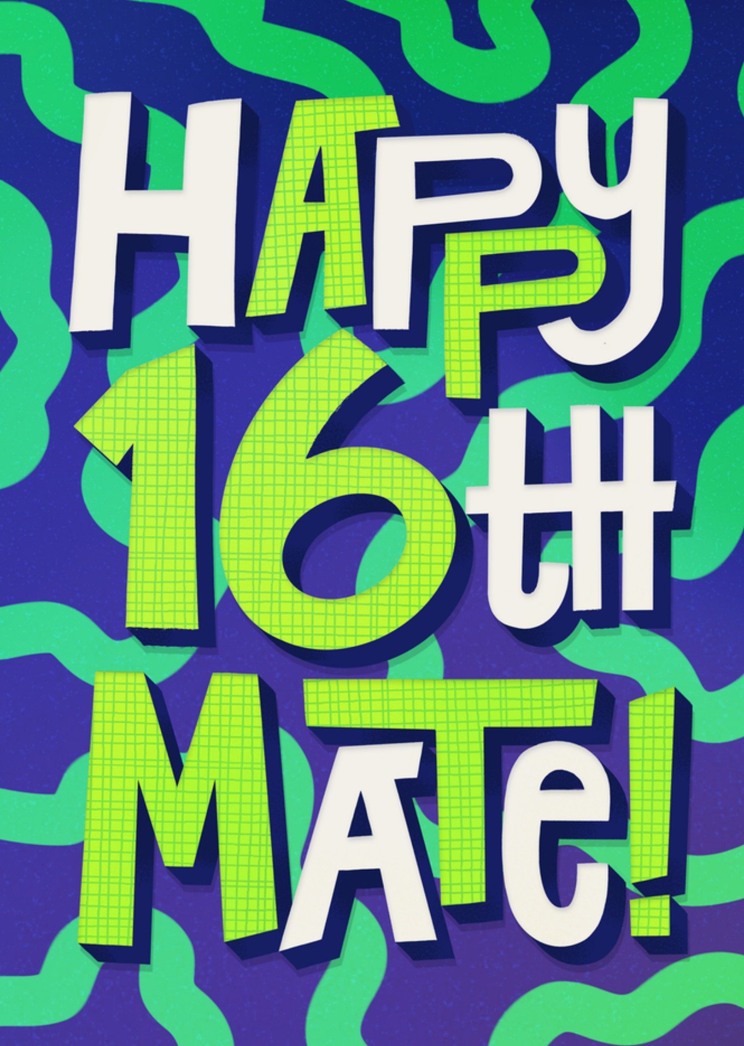 Moonpig Happy 16th Mate Birthday Card