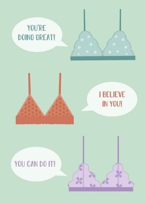 Words Of Encouragment Bra Card