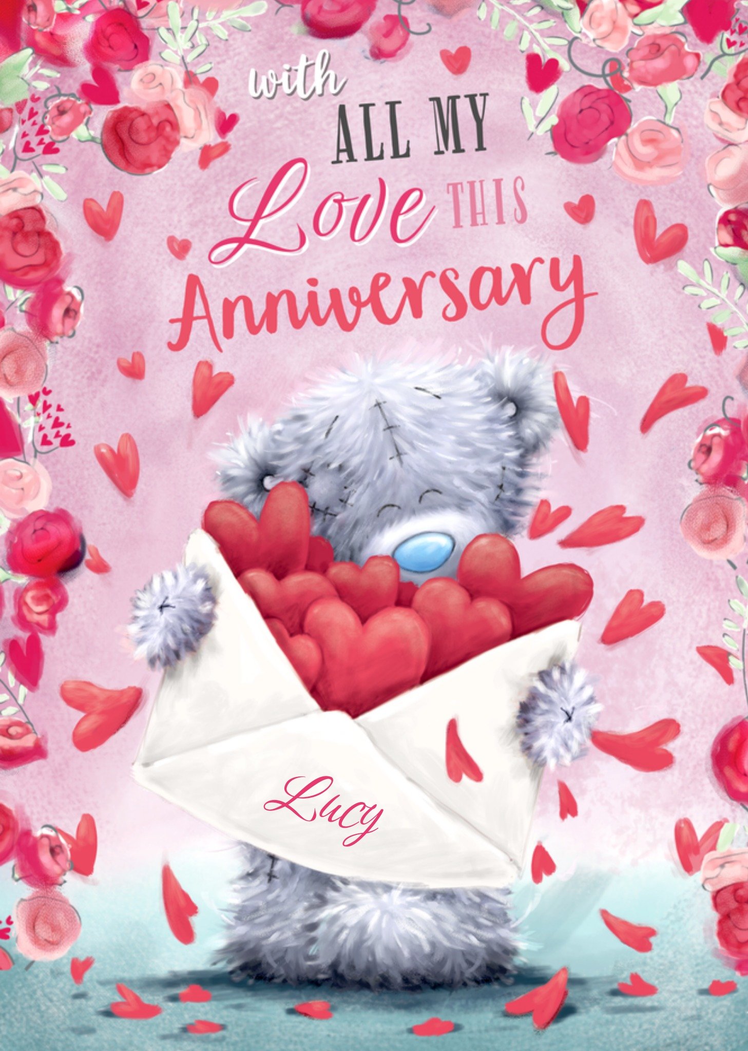 Me To You Tatty Teddy All My Love Anniversary Card