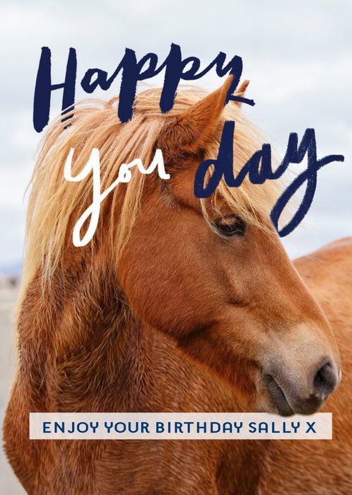 Horse birthday card