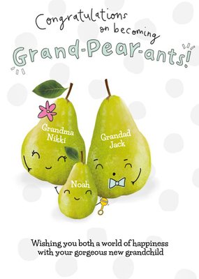 Congratulations on becoming grandparents card