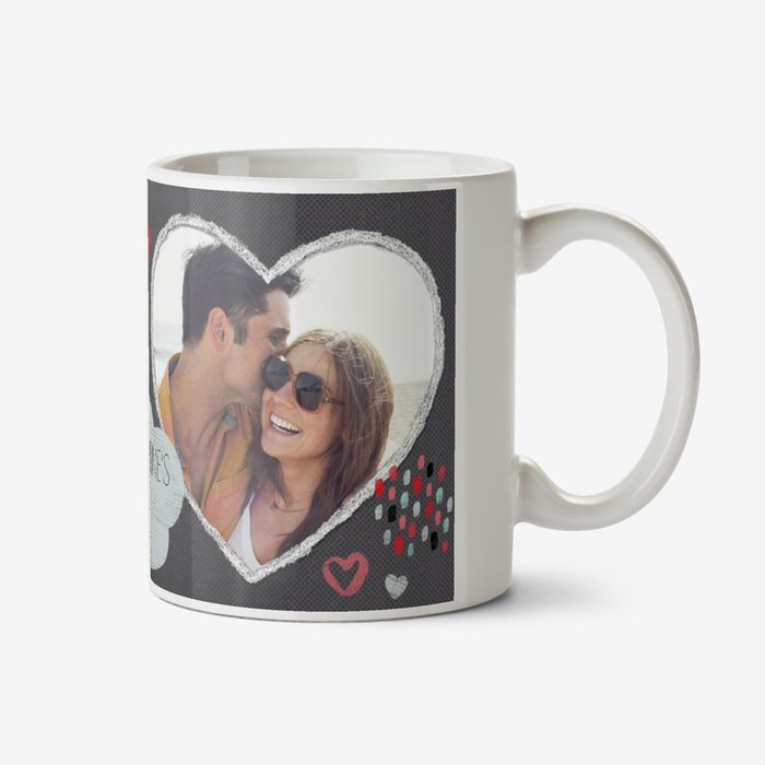 I Love You Heart Photo Upload Mug