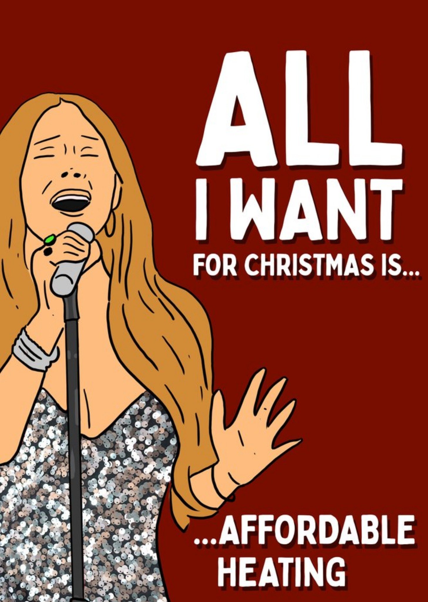 Moonpig All I Want For Christmas Is Affordable Heating Card
