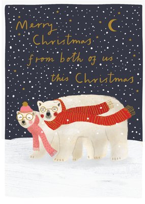 From Both Of Us Christmas Card