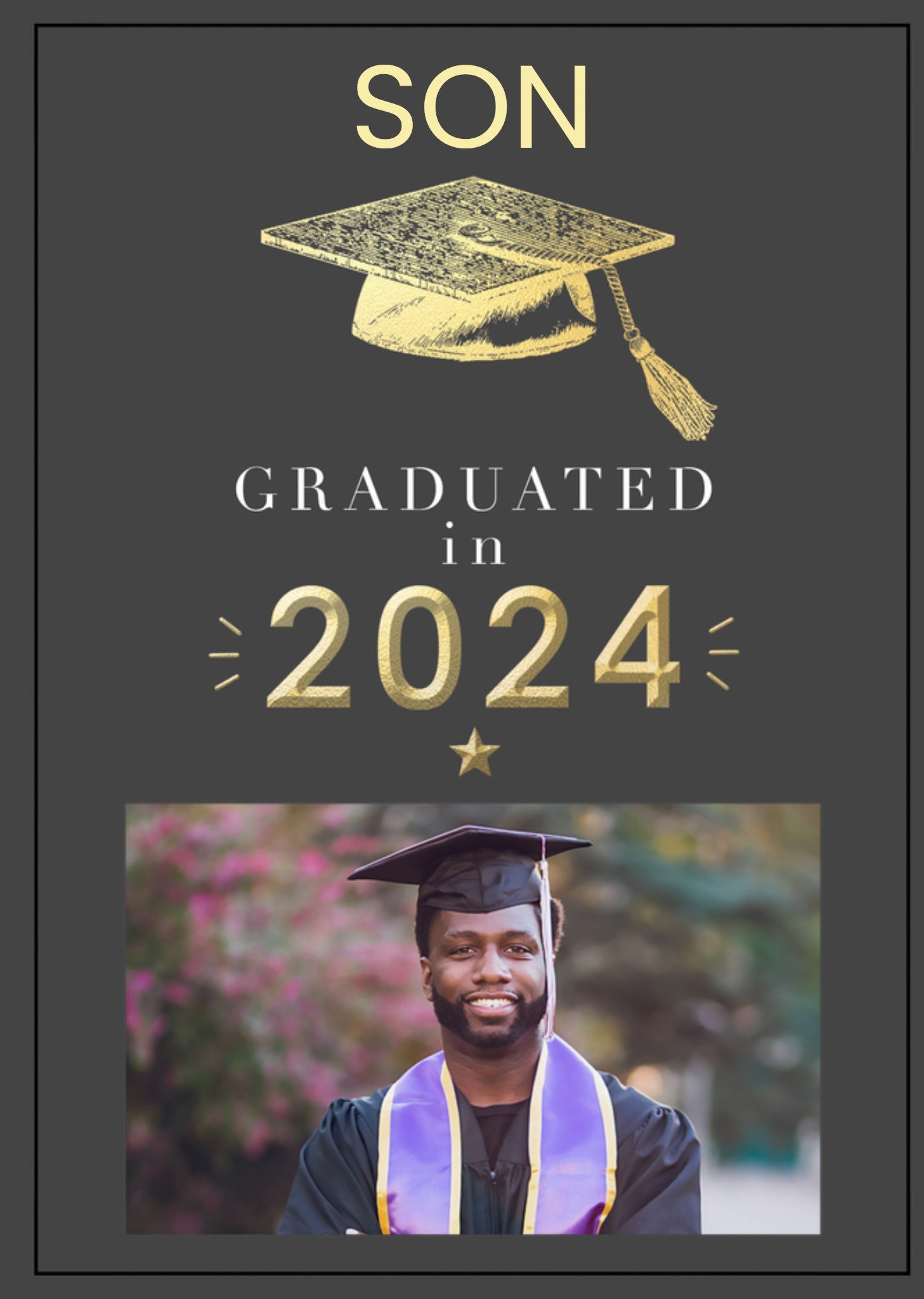 Moonpig Clintons Son Graduated In 2024 Graduation Card