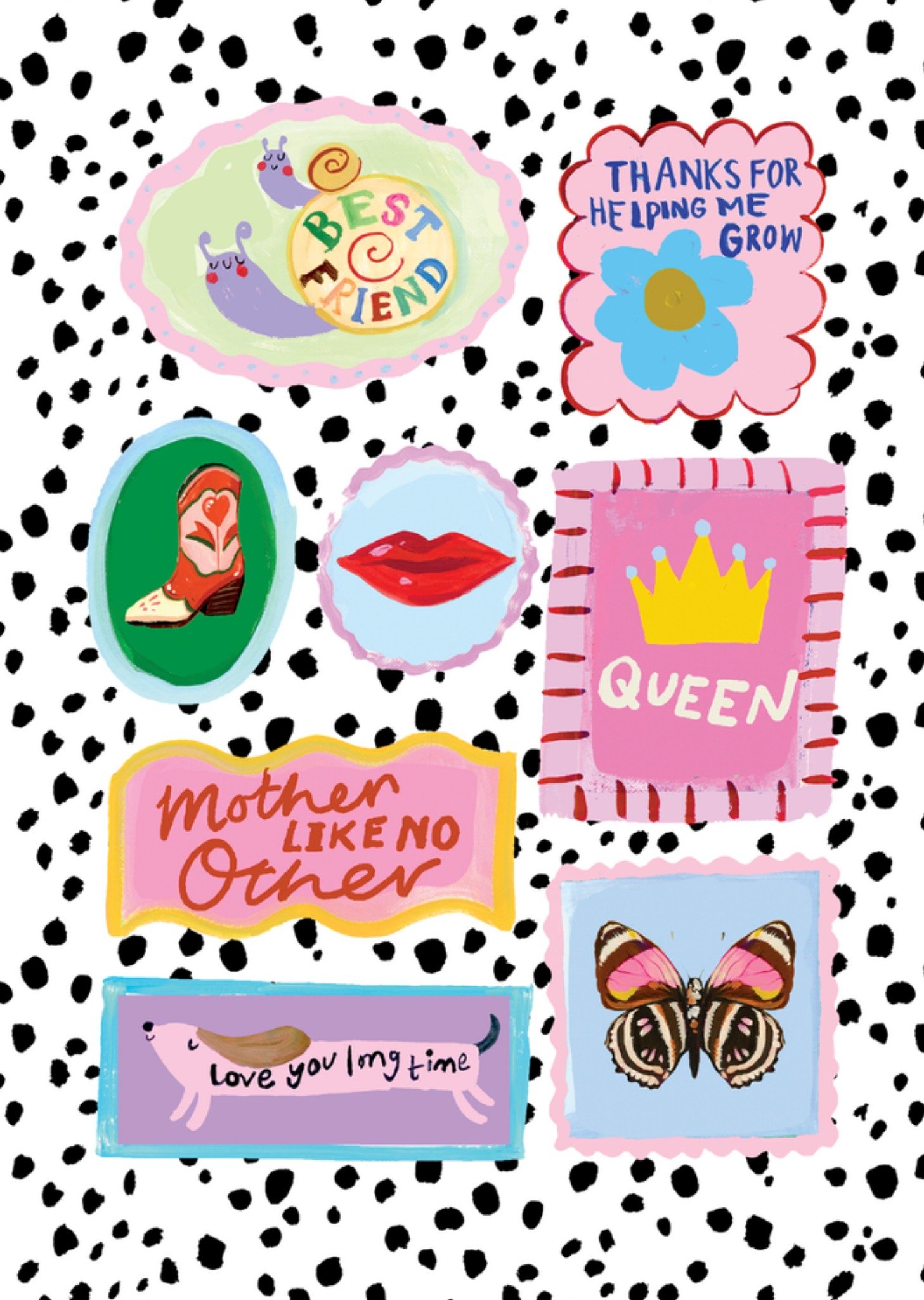 Moonpig Eleanor Bowmer Mother Like No Other Hand Painted Mother's Day Card