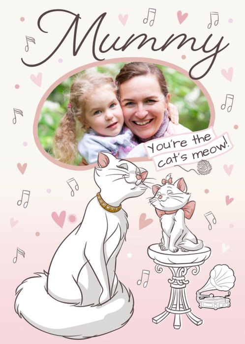 Disney Aristocats Mummy Photo Upload Mother's Day Card