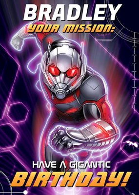 Marvel Avengers Birthday card - Ant man