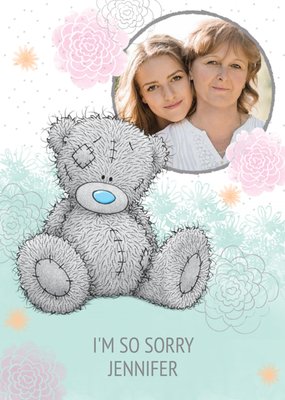 Tatty Teddy Mint And White Personalised Photo Upload I'm So Sorry Card