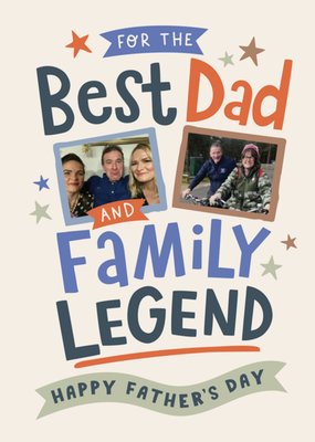 Best Dad Photo Upload Father's Day Card