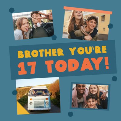 Ukiyo Brother You're 17 Today Photo Upload Birthday Card