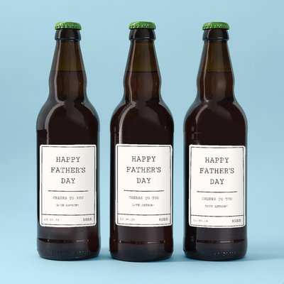 Happy Father's Day Cheers To You Lager Trio 3 x 500ml