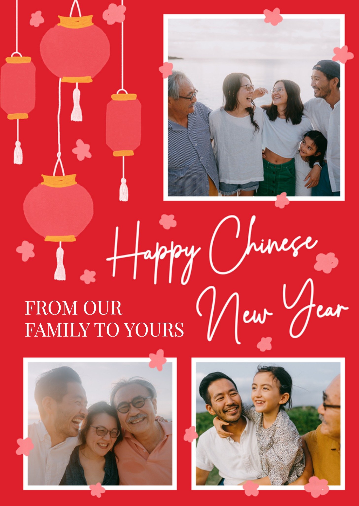 Moonpig Happy Chinese New Year Photo Upload Card, Large