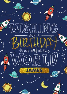 Out Of This World Birthday Card