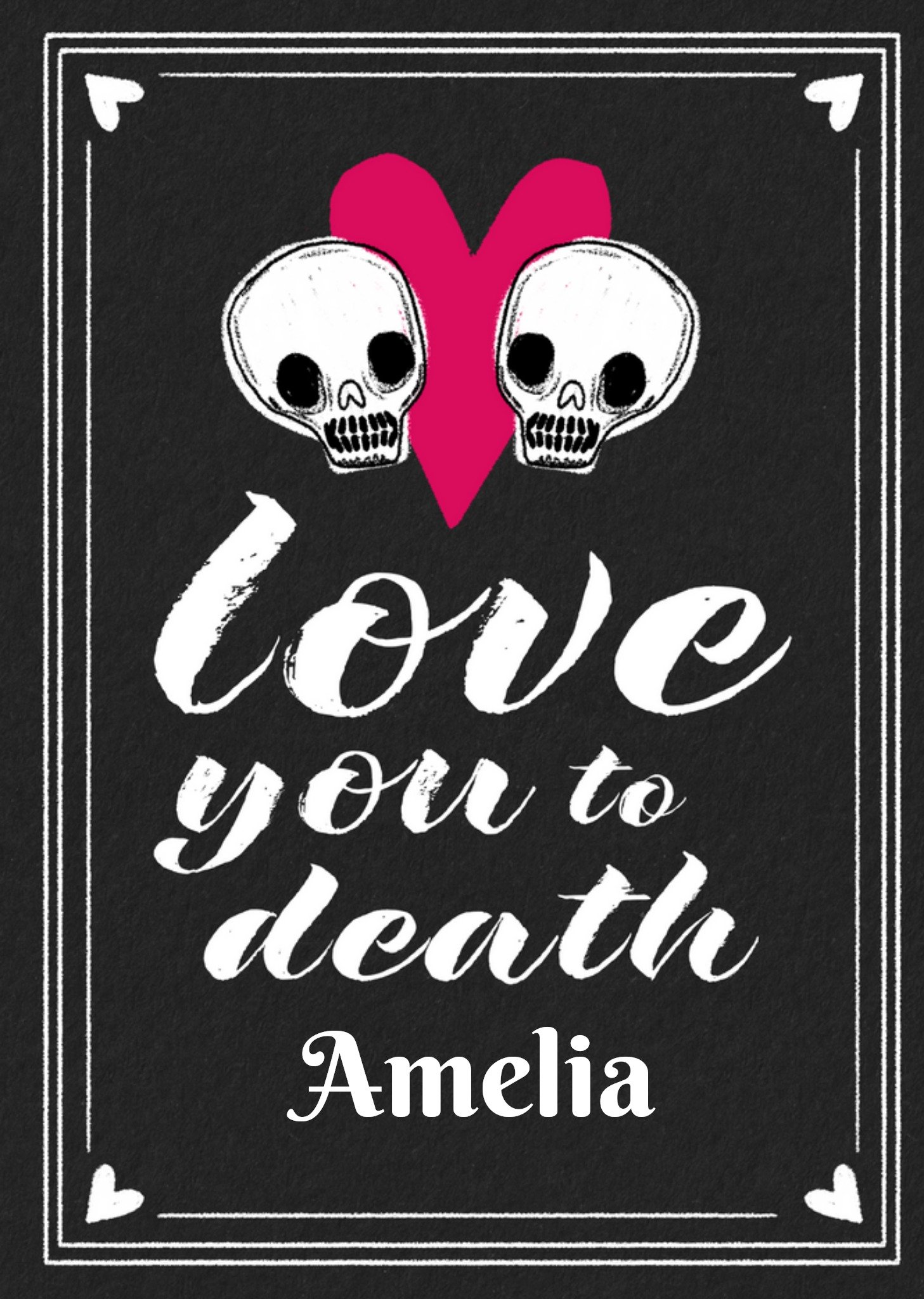 Moonpig Love You To Death Card, Large