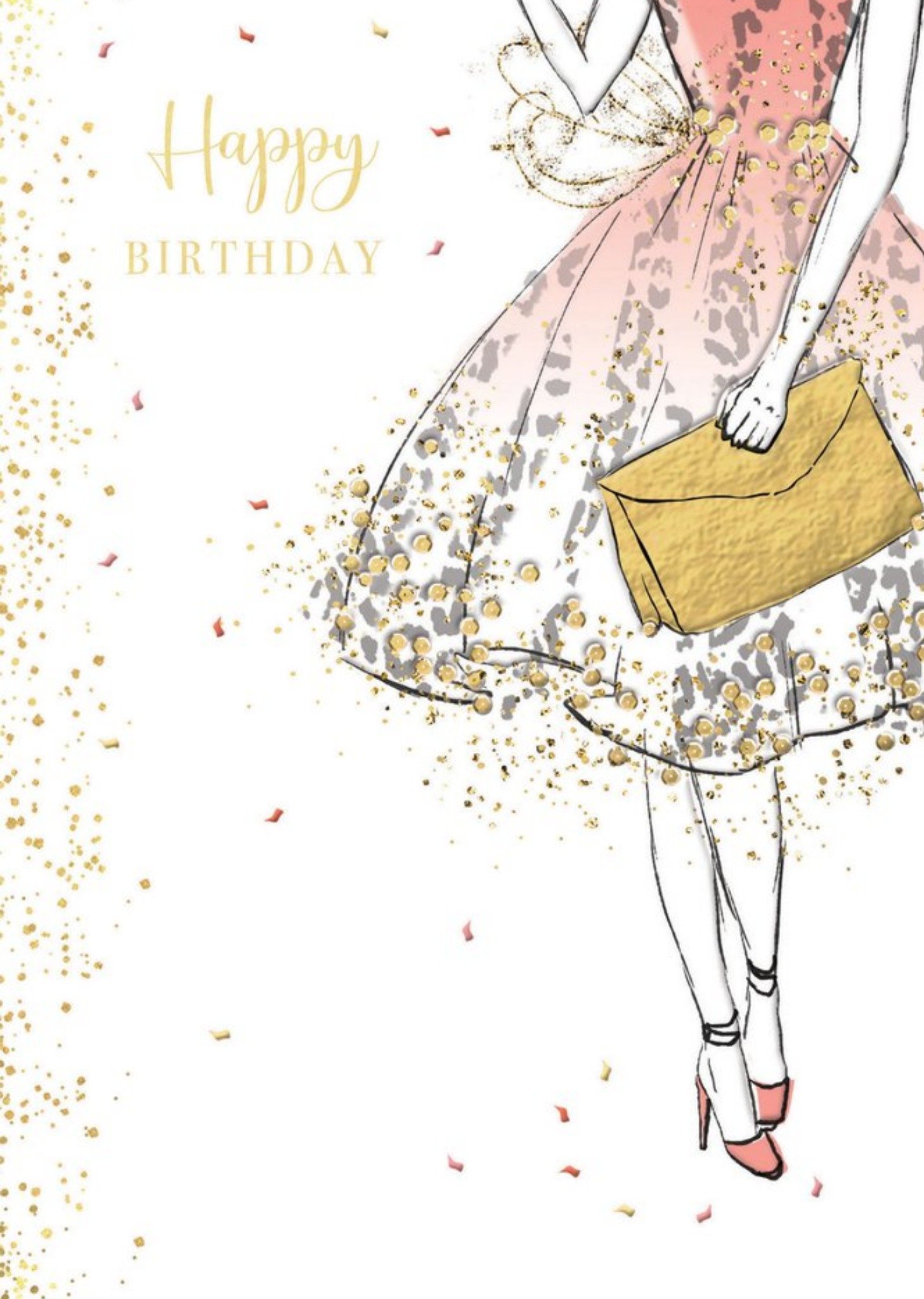 Moonpig Happy Birthday Pretty Dress Card