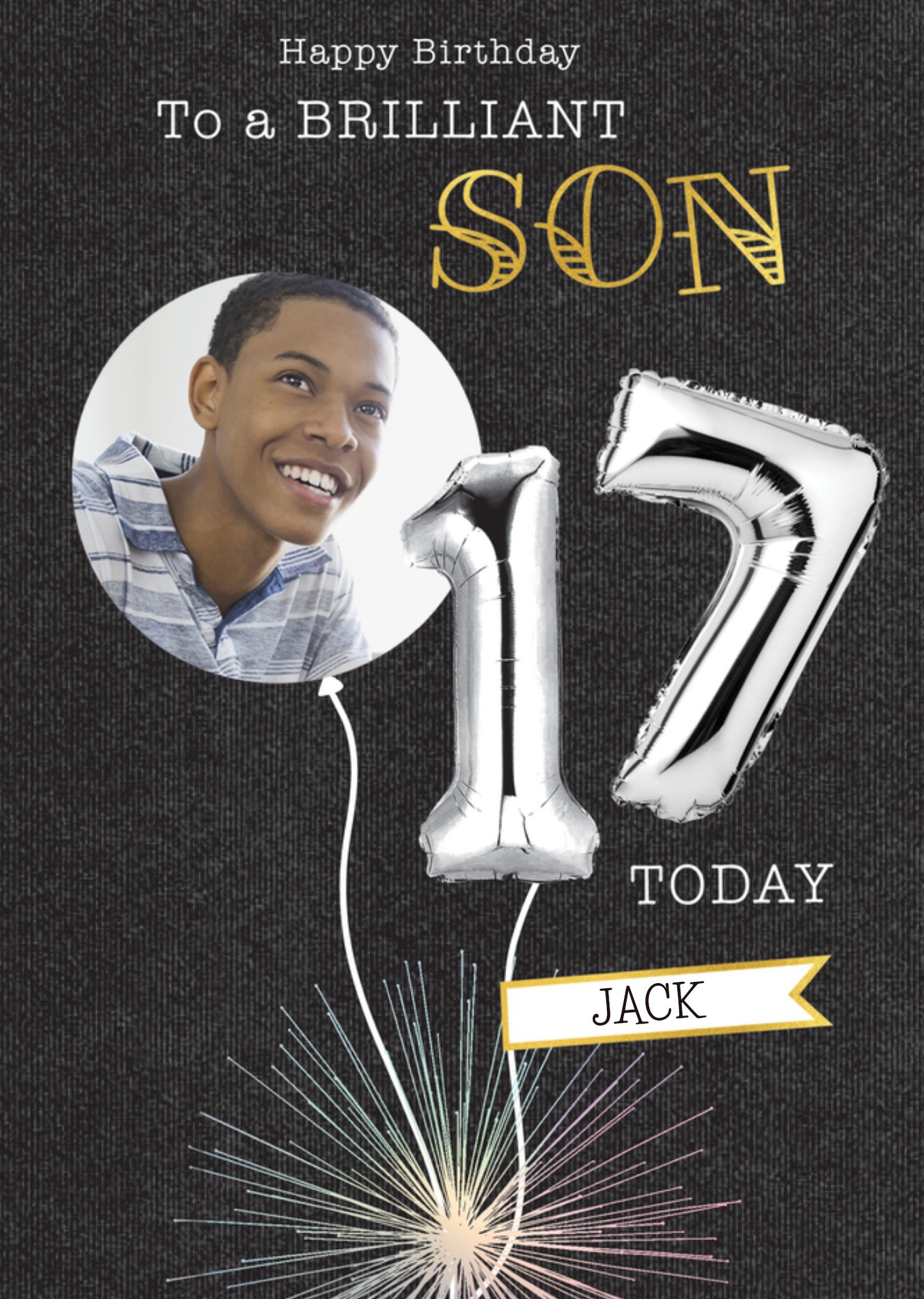 Moonpig Clintons To A Brilliant Son 17 Today Photo Upload Birthday Card